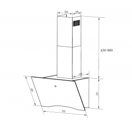 Вытяжка Weissgauff Assy 60 TC BL