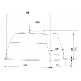 Вытяжка Weissgauff BOX 1200 BL
