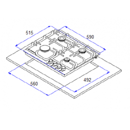 Газовая панель Weissgauff HGG 641 WEB