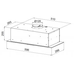 Вытяжка Weissgauff Naos 60 PB BL