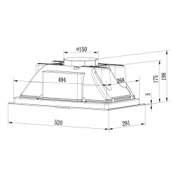 Вытяжка Weissgauff BOX 850 IX