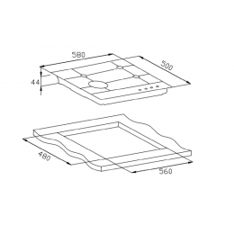 Газовая панель Weissgauff HGG 641 Xh