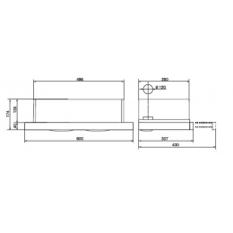 Вытяжка Weissgauff TEL 600 X