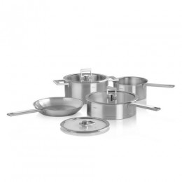 Сковорода Стрейт-фикс, 20 см, матированная, внутри нерж.сталь, P20SF, CRISTEL