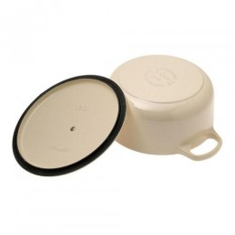 Le Creuset Кастрюля круглая для запекания 20 см, чугун, цвет жемчужный