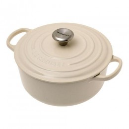 Le Creuset Кастрюля круглая для запекания 20 см, чугун, цвет жемчужный