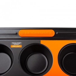 Le Creuset Форма для кексов 12 ячеек, алюминий, с антипригарным покрытием, цвет: гранитный 