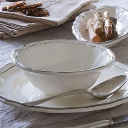 Молочник Gien, Классика, бежевая полоска, 230 мл.