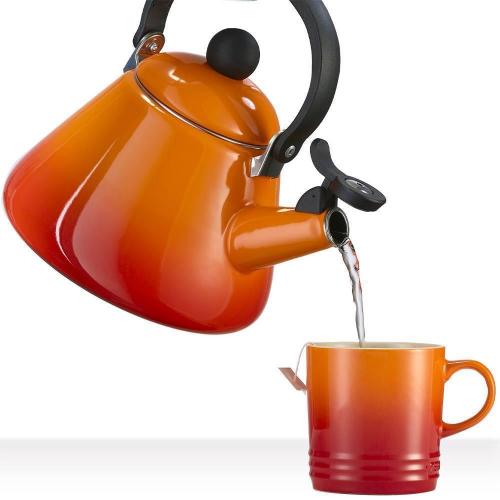 Le Creuset Чайник конический, эмалированная кс/сталь, цвет: оранжевая лава 