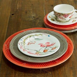 Тарелка для канапе Gien, Понт-о-шу, терракотовый, 18,3 см.