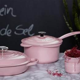Le Creuset Ковш с ручкой 20 см, чугун, цвет розовый шифон
