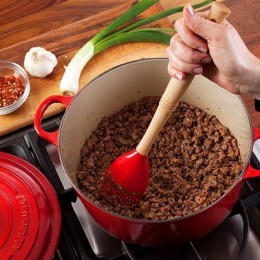 Le Creuset Лопатка столовая, силиконовая, Venus, цвет: черный