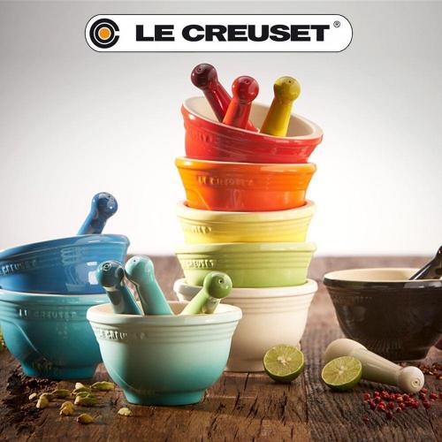 Le Creuset Ступка столовая с пестиком, 0.3л, каменная керамика, цвет вишневый