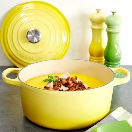 Le Creuset Кастрюля круглая 22 см, чугун, желтый