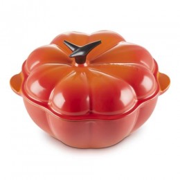 Le Creuset Кокотница тыква, эмалированный чугун, цвет: оранжевая лава