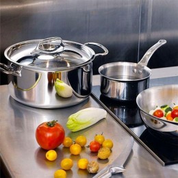 Кухонная посуда DE BUYER серия АФФИНИТИ 3726.30 Кокот овальный с крышкой, 30 см., 6,5 л.