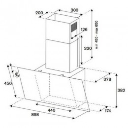 Вытяжка La Germania KV90LAG1NB