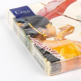 Салфетки бумажные Gien, Индия, 16х16 см.