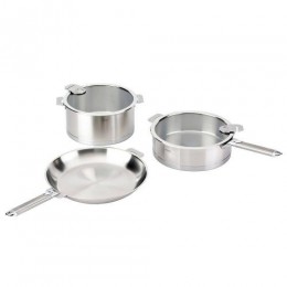 Сковорода L съемные ручки, матированная, Ø24 см, P24QL, CRISTEL