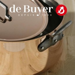 6463.12 Крышка DE BUYER, Классическая медь, нерж. сталь, ручка - чугун, 12 см.