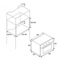 Духовой шкаф La Germania 90см. F969LAGEKXT