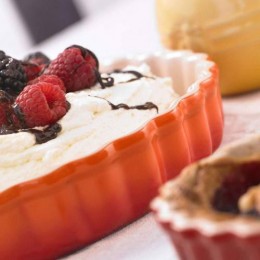 Le Creuset Рифленая форма для запекания 24см, оранжевая лава