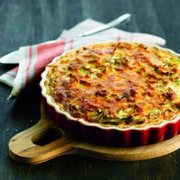 Le Creuset Рифленая форма для запекания 28см, каменная керамика, цвет: вишневый