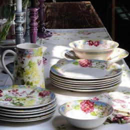 Блюдо конфетти квадратное ХL Gien, Многоцветие, 22x22 см.