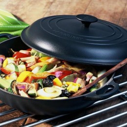 Le Creuset Низкая кастрюля 30 см, чугун, оникс 