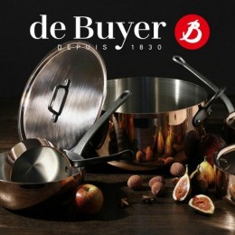 6460.20 Кастрюля с ручкой DE BUYER, Классическая медь, медь-нержавейка, ручка чугунная, 20 см.