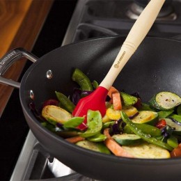 Le Creuset Большая лопатка столовая, силиконовая, Venus, цвет: черный