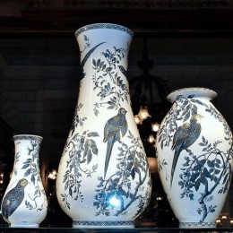 Музейная ваза большая, Gien, Винценс Ор, Н 61 см, диам 29 см