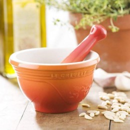 Le Creuset Ступка с пестиком, оранжевая лава
