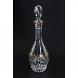 Декантер для вина Cristallerie de Montbronn, коллекция Виктория, отделка золото