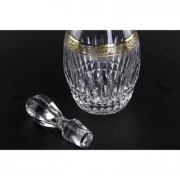 Декантер для вина Cristallerie de Montbronn, коллекция Виктория, отделка золото