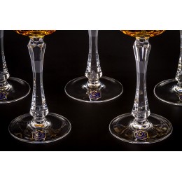 Бокал для воды, коллекция Токката, хрусталь, цвет янтарный CRISTALLERIE de MONTBRONN  