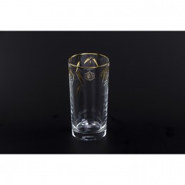 Высокий стакан Cristallerie de Montbronn, коллекция Бамбук, отделка золото 213210