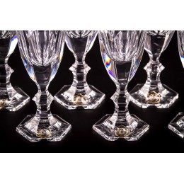 Бокал для шампанского, коллекция Марго, хрусталь,отделка золото с платиной CRISTALLERIE de MONTBRONN  