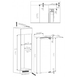Холодильник встраиваемый (европейский стандарт) KitchenAid KCBNS 18602
