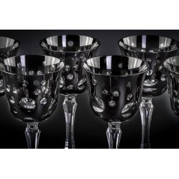 Бокал для красного вина, коллекция Страккато, хрусталь, цвет серый CRISTALLERIE de MONTBRONN  