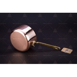 Мини кастрюлька с ручкой, медь - нержавейка De Buyer  VIP 6445.10