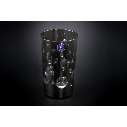 Высокий стакан, коллекция Страккато, хрусталь, цвет серый CRISTALLERIE de MONTBRONN  