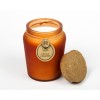 Свеча ароматическая Aishen, Чаепитие, в темно-золотой стеклянной банке, крышка - дерево, апельсин и кориандр, 600 мл., в/г 90 часов