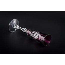 Бокал для шампанского, коллекция Шартр, хрусталь, цвет аметист CRISTALLERIE de MONTBRONN