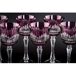 Бокал для красного вина, коллекция Шартр, хрусталь, цвет аметист CRISTALLERIE de MONTBRONN