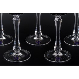 Бокал для красного вина, коллекция Страккато, хрусталь, цвет серый CRISTALLERIE de MONTBRONN  