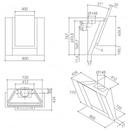 Вытяжка KitchenAid KEWVP 80010