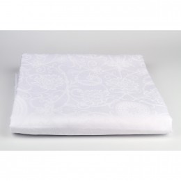 24830 Скатерть GARNIER-THIEBAUD, Аполин, Nanoпропитка, белая, 174*254 см.