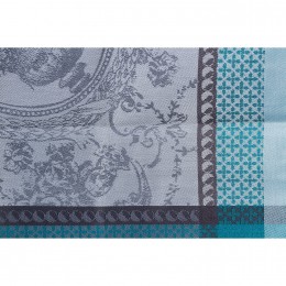 25795 Салфетка GARNIER-THIEBAUD, Фланри Живр, 55х55 см, бирюзовый, 100% хлопок, пропитка против влаги Green Sweet
