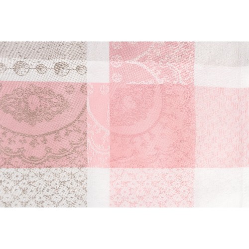 26317 Салфетка GARNIER-THIEBAUD, Матильда, белый с розовой отделкой, 54х54 см, 100% хлопок, пропитка против влаги Green Sweet